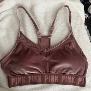 VS Pink pink velvet sports bra never worn
